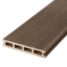 Террасная доска двухсторонняя орех TalverWood 3D 150*25мм (4 м) 3D текстура дерева, м.пог