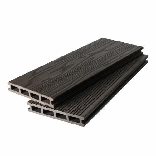 Террасная доска двухсторонняя венге TalverWood 3D 150*25 мм (3 м) 3D текстура дерева, м.пог