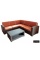 Угловой диван 5 мест + столик RATTAN Premium Corner венге