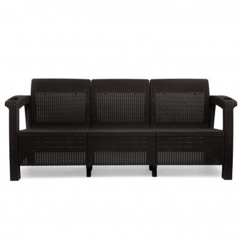 Диван Yalta Sofa3 Set (без подушек), Шоколадный