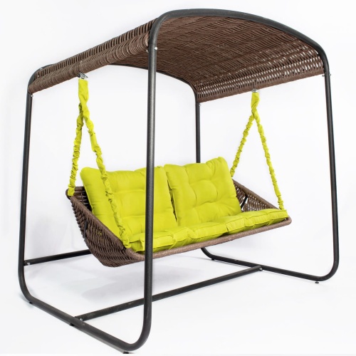 Плетеный диван Sky Bed Lite 2000 х1800м х1450мм коричневый
