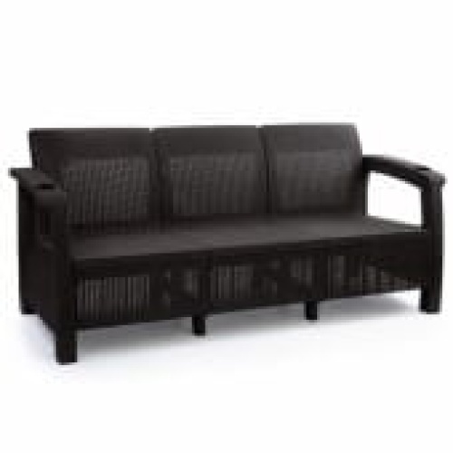 Диван Yalta Sofa3 Set (без подушек), Шоколадный