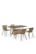 Комплект мебели из иск. ротанга T198D/Y137B-W56 Light Brown (4+1)