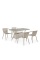 Комплект плетеной мебели T198D/Y137C-W85 Latte (4+1)