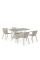 Комплект плетеной мебели T198D/Y137C-W85 Latte (4+1)