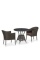 Комплект плетеной мебели T707ANS/Y350-W53 2Pcs Brown