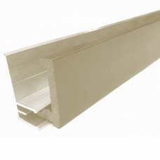 Стартовый профиль ДПК кремовый + алюминий 40*24*3000 мм для фасадной панели, за м.пог