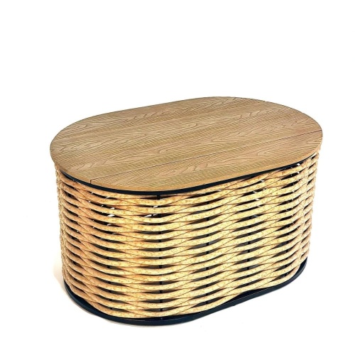 Стол DeckWOOD Basis 75х50х38см черный