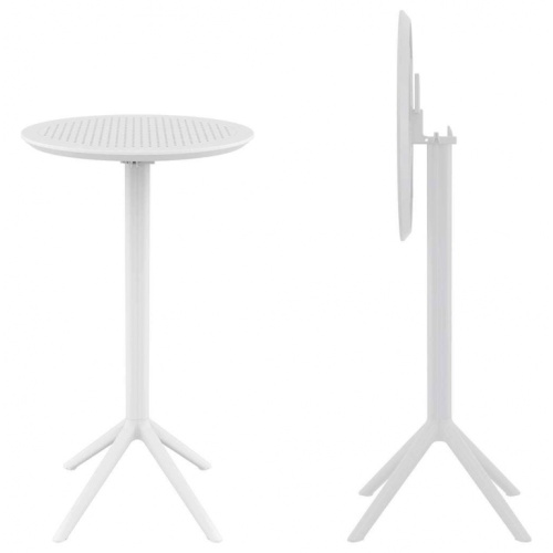 Стол пластиковый барный складной Siesta Contract Sky Folding Bar Table 60