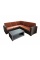 Угловой диван 5 мест + столик RATTAN Premium Corner венге