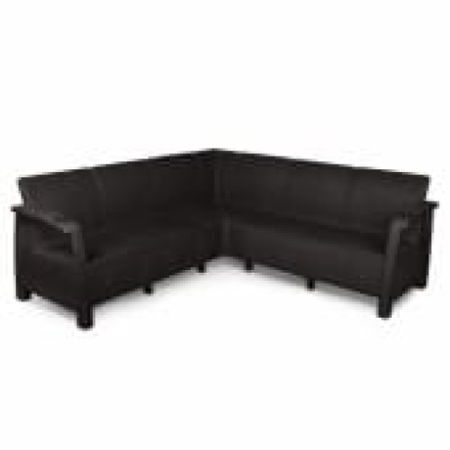Угловой диван Yalta Corner Set (без подушек), Шоколадный