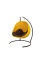 Плетеное подвесное кресло-кокон двойное DeckWOOD желтый