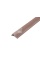 Уголок AISTONE 46*66*4000мм из МПК (микровельвет), за м.пог, Шоколадный