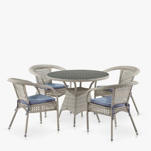 Комплект плетеной мебели Лион-1C T220CT/Y32-W85 Latte (4+1)