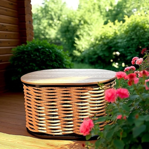 Стол DeckWOOD Basis 75х50х38см песочный