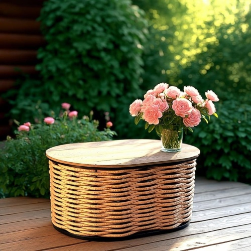 Стол DeckWOOD Basis 75х50х38см песочный