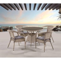 Комплект плетеной мебели Лион-1C T220CT/Y32-W85 Latte (4+1)