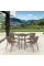 Комплект плетеной мебели T282BNT/Y137C-W56 Light Brown 4Pcs