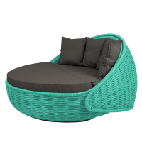 Диван-кровать Nestbed с откидным верхом д/ш/в/ 180х180х105см бирюзовый, Бирюза