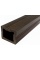 Уголок венге ДПК + алюминиевый профиль 50*50*3000 мм  внешний для фасадной панели, за м.пог