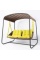 Плетеный диван Sky Bed Lite 2000 х1800м х1450мм оранжевый