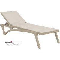 Шезлонг-лежак пластиковый Siesta Contract Pacific