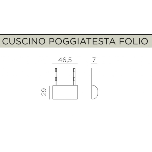 Подушка-подголовник для лаунж кресла Nardi Folio