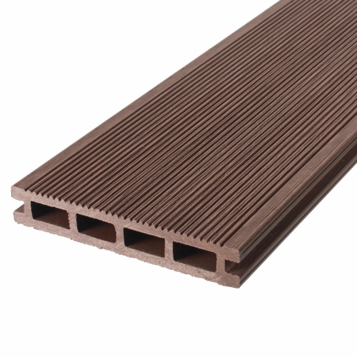 Террасная доска двухсторонняя тик TalverWood 3D 150*25мм (3 м) вельвет, м.пог