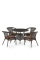 Комплект плетеной мебели Лион-1A T220CT/Y32-W53 Brown (4+1)