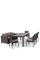 Комплект плетеной мебели T347/S65A/Y380A-W53 Brown (8+1)