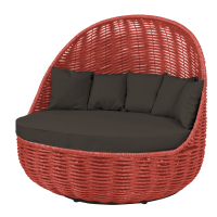 Диван Grand Nest д/в/ш/ 144х130х136см красный