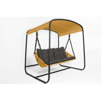 Плетеный диван Sky Bed Lite 2000 х1800м х1450мм песочный