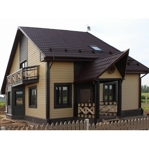 Фасадная панель из ДПК Holzhof 180*14*3000 мм дуб, за м.пог