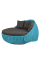 Диван-кровать Nestbed с откидным верхом д/ш/в/ 180х180х105см голубой