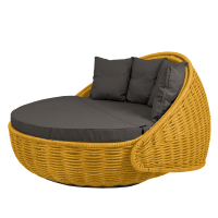 Диван-кровать Nestbed с откидным верхом д/ш/в/ 180х180х105см желтый