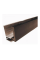 Стартовый профиль ДПК шоколад + алюминий 40*24*3000 мм для фасадной панели, за м.пог