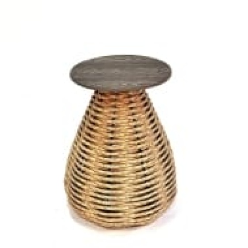 Стол DeckWOOD Fungus D 35cм, h 60см белый