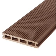 Террасная доска двухсторонняя тик TalverWood 3D 150*25мм (3 м) вельвет, м.пог