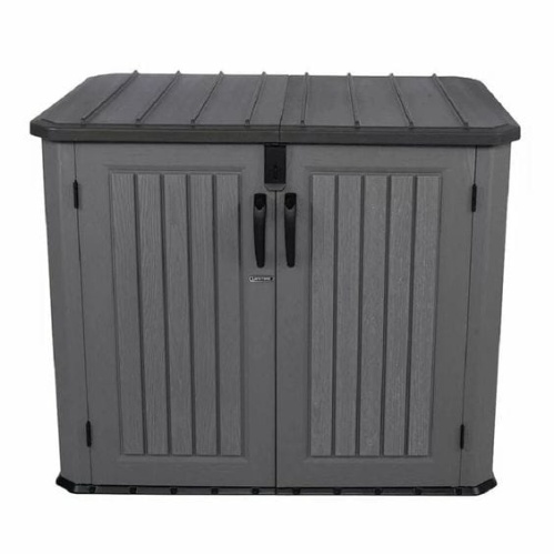 Ящик пластиковый WoodLook, 1380 л, Серый