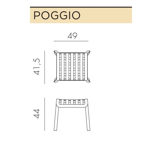 Комплект пластиковой мебели Nardi Folio Poggio