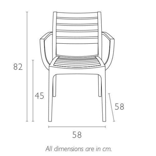 Кресло пластиковое Siesta Contract Artemis