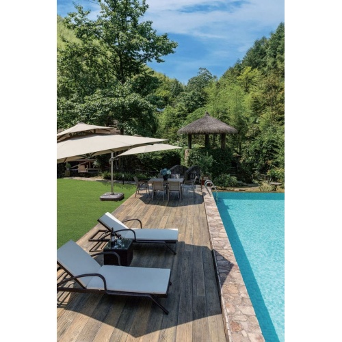 Террасная доска PUDECK полнотелая (25*200*2440 мм) CLASSIC WOOD, PG, коллекция CANDIDASA, ПОЛИУРЕТАН, за м.пог, dark truffel