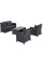 Плетеный комплект мебели с диваном AFM-804G Dark Grey