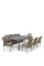 Комплект плетеной мебели T365/S65/Y380B-W65 Light Brown (8+1)