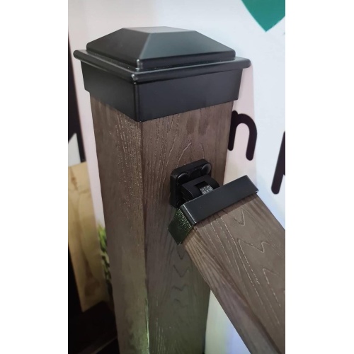 Крышка+юбка для столба 3D 125*125мм, алюминий, Серый