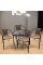 Комплект мебели Асоль LRC-02/LRT04-70x70 Light Brown (4+1)
