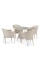 Комплект плетеной мебели T705ANT/Y350-W85 4Pcs Latte