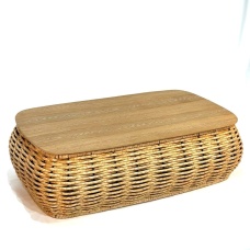 Стол Oasis DeckWOOD 137х82х35см белый