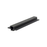 Стыковочный элемент для фасадной панели NUSADUA 3D co-extrusion 33х75х3600мм, за м.пог, Grey dark