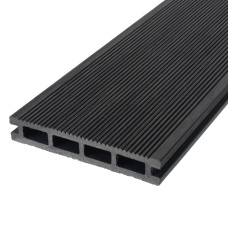Террасная доска двухсторонняя антрацит TalverWood 3D 150*25мм (3 м) вельвет, м.пог